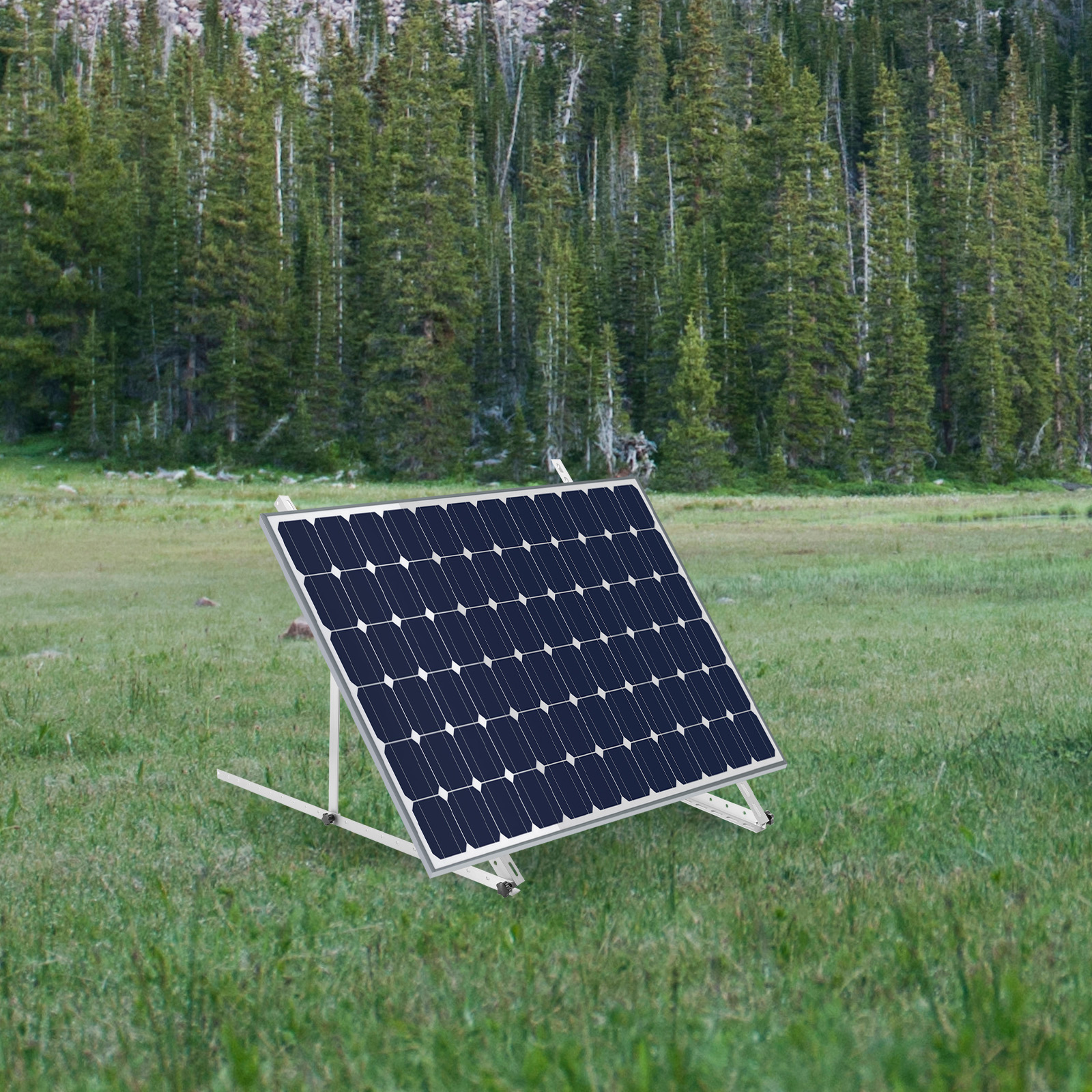 Dwellnix 41in Adjustable Solar Panel Mount Brackets, with Foldable Tilt Legs on Any Flat Surface for RV, Roof, Boat, Any Off-Grid Systems