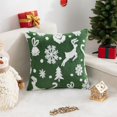 thumbnail image 5 of 2 PCS Christmas Pillow Covers Reindeer Snowflake Christmas Tree Pattern Pillowcases,17.7" X 17.7" Velvet Xmas Pillowcases,Soft Cushion Cover for Sofa Bed Chair,Winter Decorations for Home, 5 of 7