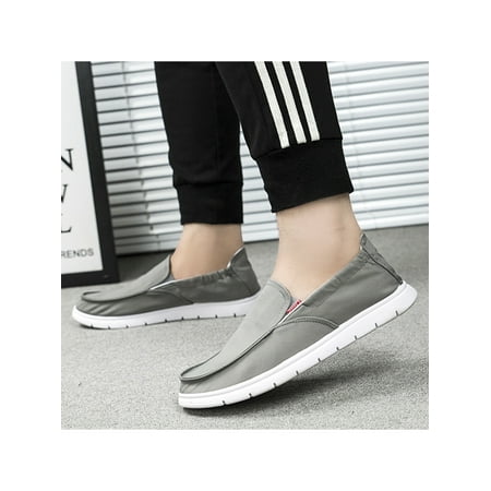 

Ymiytan Men s Canvas Loafer Shoes Slip On Sneakers Casual Walking Shoes