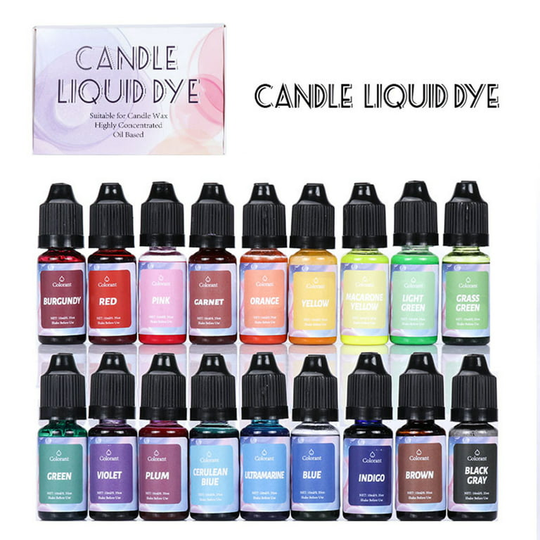 DOYOUNG 18-color Candle Making Liquid Dye Highly Concentrated