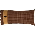 thumbnail image 4 of VHC Brands Heritage Farms Bedroom Decor, Crow Standard Pillow Case Set of 2, Red, 21x30, 4 of 5