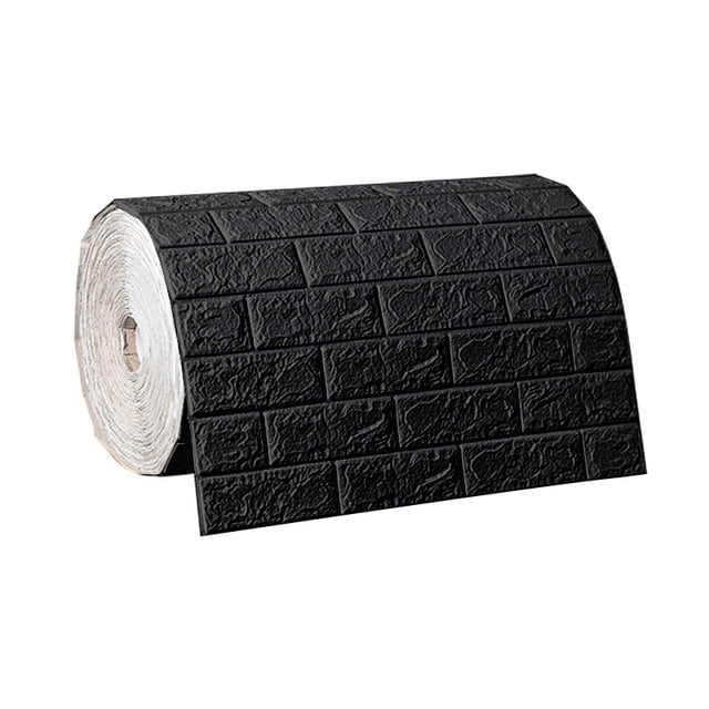 Longitud 1m ancho 70 cm 3D espuma pegatina de pared autoadhesiva impermeable a prueba de humedad techo papel pintado en rollo