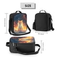 thumbnail image 2 of Rateoe Starry Sky Constellation Cat Lunch Bag Reusable Lunch Box with Shoulder Straps for Men Women Insulated Portable Lunchbox for adults Suitable for School Work Picnic, 2 of 7