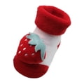 thumbnail image 1 of XDZJLR Chaussettes Bébé Garçons et Filles Motif Mignon Confortables et à la Mode Rouge, 1 of 3