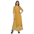 thumbnail image 1 of Moomaya Ensemble Grande Taille Imprimé Palazzo et Kurta Robe Ethnique pour Femmes, 1 of 1
