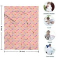 thumbnail image 4 of Pink Butterfly Pattern Blanket,Comfortable Soft Flannel Throw Blanket,All Season,Warm Lightweight Blankets for Sofa Bed Couch Living Room Chair,30"x40", 4 of 4