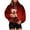 Wine, variant on Pet Pouch Hoodie for Women, Snowflake Pullover Sweatshirt with Cuddle Pouch Dog Carrier Pocket