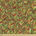 thumbnail image 2 of Leaves Fabric by the Yard, Autumn Faded Leafage Foliage Forest Fall Woods Botanical Tree Shady Ecology Theme, Upholstery Fabric for Dining Chairs Home Decor Accents, Multicolor by Ambesonne, 2 of 5