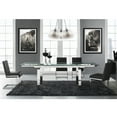 thumbnail image 2 of Casabianca Home Fontana Set of 2 Polyurethane Leather Dining Chairs - Gray, 2 of 4