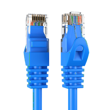 Cables Direct Online Cat5e 5FT Network Ethernet Patch Cable, 350Mhz Internet Wire, For Modem, Router, PC, Laptop, TVs, Printer Cord, Consoles for Home and Office, Blue
