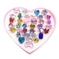 thumbnail image 6 of UDIYO 36Pcs Girls Kids Cartoon Flower Resin Rhinestone Rings Toy Set Jewelry Box Gift, 6 of 6