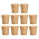 thumbnail image 1 of 10 juegos de vasos desechables de papel kraft para sopa, ideales para almacenar sopa o gachas., 1 of 7