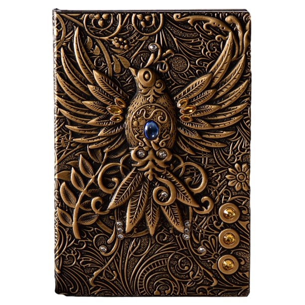 Cuaderno de Escritura Zulema de Imagen Relieve Estilo Diario Bronce A5