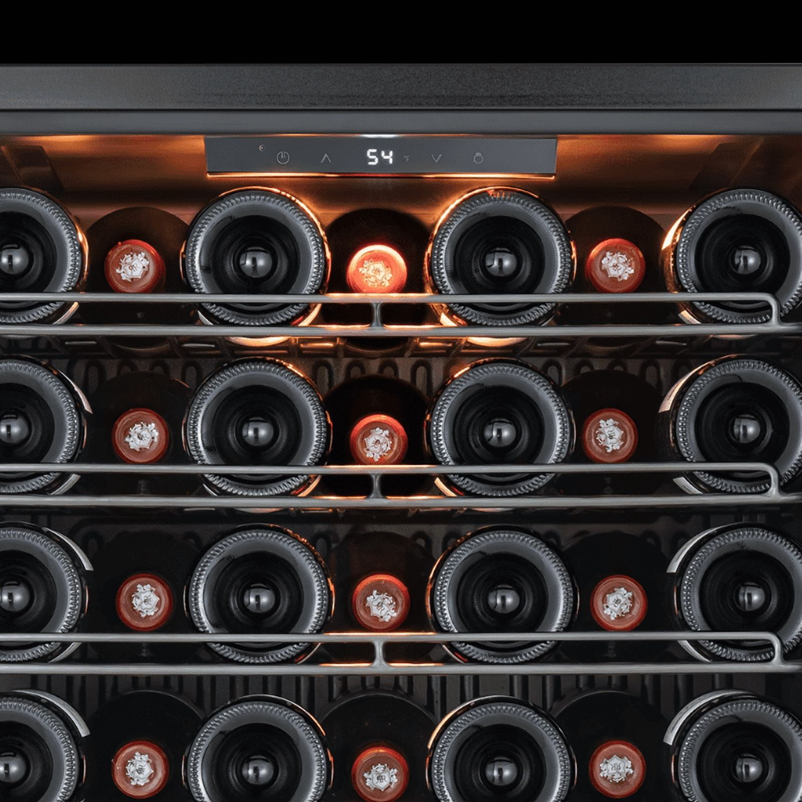 Ca'Lefort Wine Cooler Refrigerator, 4.6 cu.ft. Mini Wine Fridge Freestanding Wine Chiller with Double-Layer Glass Door for Home/Office