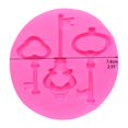 thumbnail image 3 of Clearance! Hilingoto Cake Mould, Key Silicone Mold, Key Silicone Mould Fondant Cake Cookie Decorating Mould Cake Tools 3X3X0.4Inch Christmas Sale, 3 of 8