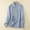 Blue, variant on Hrsba Womens Long Sleeve Turndown Collar Blouse & Shirt,Womens' Tops Solid Color Collared Long Sleeve Fall Casual Wear
