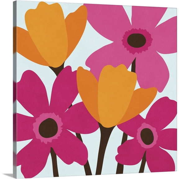 Great BIG Canvas | "Spring Blooms II" Canvas Wall Art - 30x30