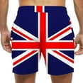 thumbnail image 4 of Summer Clearance Pitauce 4th of July Mens Patriotic Swim Trunks xPatriotic Beach Board Shorts Summer Casual Bathing Suit with Pockets, 4 of 6
