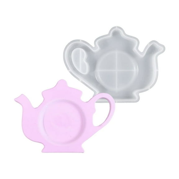 AOOOWER Reusable Silicone Mold For Crafting Unique Teapots Shape Plates and Cup Coaster
