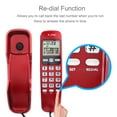 thumbnail image 3 of Fdit Mini Wall Telephone Home Office Hotel Incoming Caller ID LCD Display Landline Phone, Wired Telephone, Home Telephone, 3 of 7