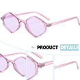 thumbnail image 3 of Gafas de sol con montura pequeña en forma de diamante transfronterizas europeas y americanas, hechas de PC, 3 of 5