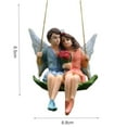 thumbnail image 6 of Grandest Birch Fairy Garden Couple Swing Figurine Cartoon Resin Fairy Garden Lovers Pendant for Gift Statue Pendant:Resin, 6 of 8
