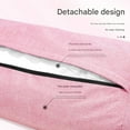 thumbnail image 6 of Contoured Pilates Bolsters Cushion With Oxford Cover Ideal For Deeply Stretching And Stress Relief Lumbar Pillow, 6 of 8