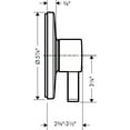 thumbnail image 2 of Hansgrohe 15739 Ecostat S Single Function Pressure Balanced Valve Trim Only - Nickel, 2 of 3