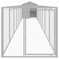thumbnail image 3 of vidaXL Dog House with Roof Anthracite 46.1"x400.4"x48.4" Galvanized Steel, 3 of 8