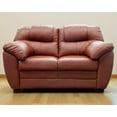 thumbnail image 1 of Love Seat de Piel Genuina ConfortoPiel  Toscana Terracota, 1 of 5