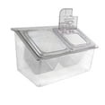 thumbnail image 4 of Tongina Chilled Condiment Server Bar Salad Taco Chilled Fruit Salad Platter Bar Garnish Holder Keeping Food Cool, Fresh 2 Slot, 4 of 8