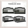 Dream on Me Toddler Day Bed with Storage, Black