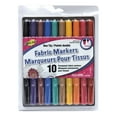 thumbnail image 1 of FABRIC FUN Fabric Markers, Dual Tips, Primary Colours, Set of 10, 1 of 3