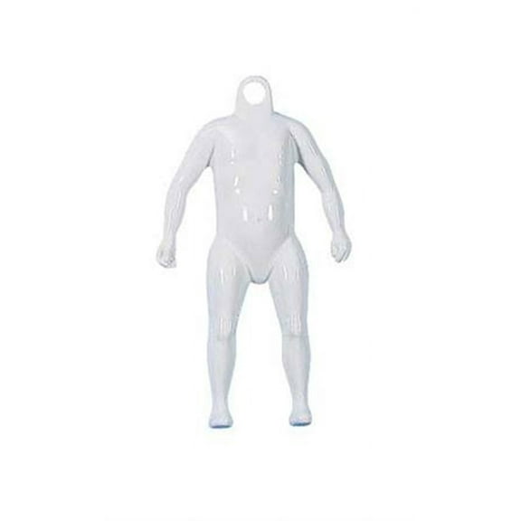 SSWBasics Economy White Plastic Toddler Form - Fashion Form Fits Toddler Sized Clothing - Kids Mannequin for Display - Toddler Mannequin for Retail and Home Use
