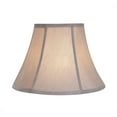 thumbnail image 4 of Aspen Creative 70218-21 One-Light Plug-In Swag Pendant Light Conversion Kit with Transitional Bell Fabric Lamp Shade, Silver-Grey, 13" width, 4 of 5