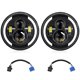 thumbnail image 1 of Faros de automóviles 2 faros delanteros LED de 7 pulgadas para coche y motocicleta con luz baja/luz alta/DRL/señal de giro, faro redondo de 7 pulgadas, 6000 K, 100 W, repuesto para Jeep Wrangler JK JK, 1 of 8