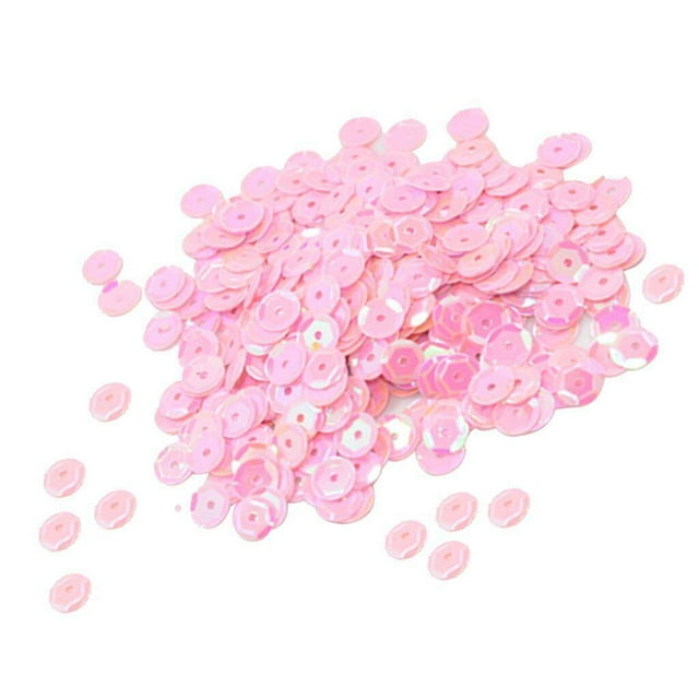 thinsony 400 Pcs Sequins Ronds en Vrac pour Couture 7mm Rose