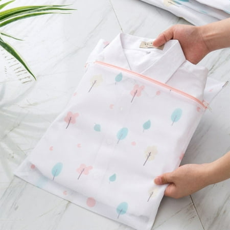 

Ultra-Fine Mesh Laundry Bags Anti-Deformation Lingerie Washing Toiletry Bag Zipper Closure for Washing Machine 30*40