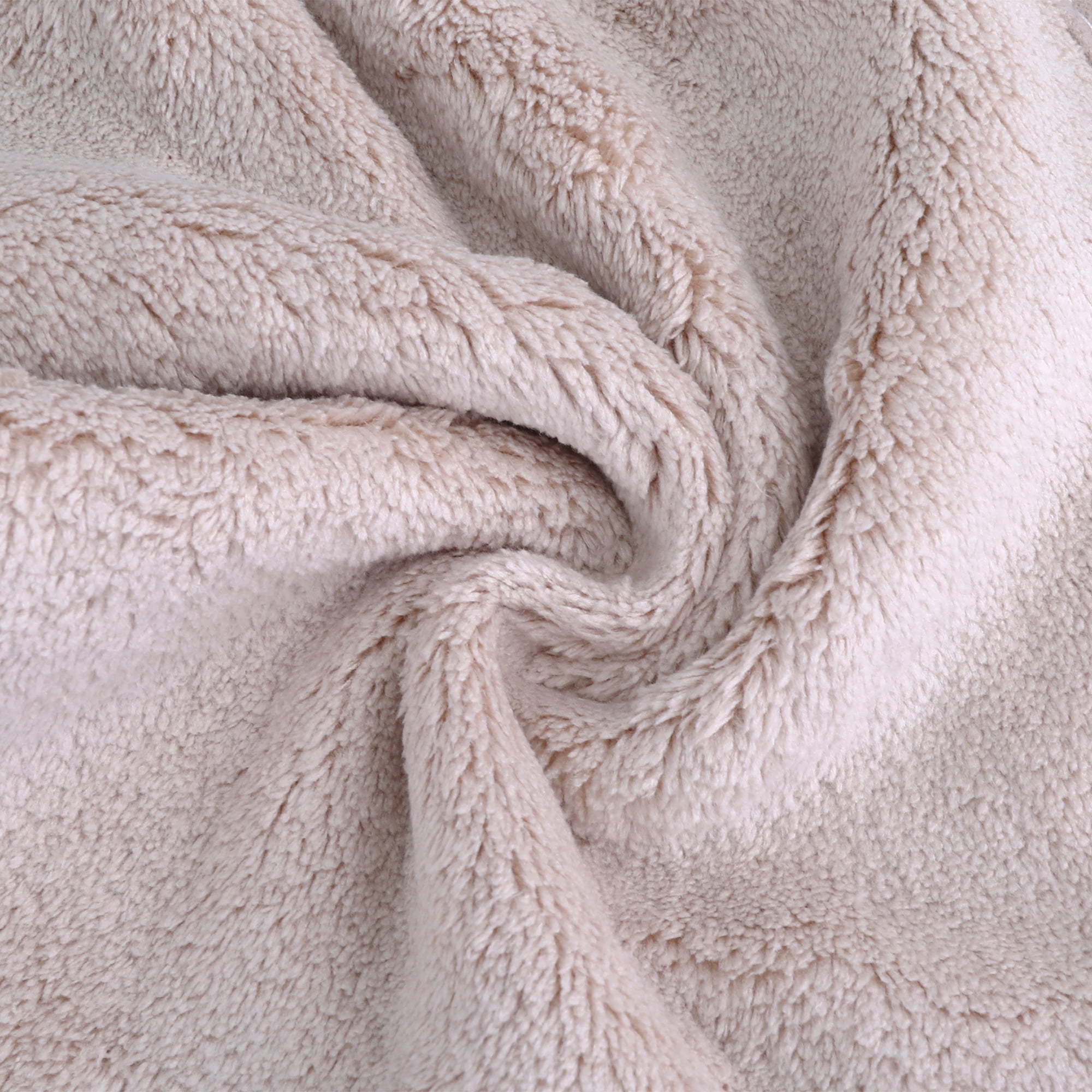 Unique Bargains 6 Pack Cute Animal Hand Towels with Hanging Loop Khaki-Bear