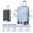 thumbnail image 6 of Bixox Washable White Bule Glitter Printed Luggage Cover, Fashion Suitcase Protector Fits for Small luggage, 6 of 8