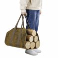 thumbnail image 3 of Bolsa de leña para chimenea, cesta de leña de lona resistente, cesta de leña para llevar leña, accesorios para chimenea para estufa de leña, 94 x 46 cm.- ACTIVE Biensenido a ACTIVE, 3 of 4