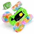 thumbnail image 1 of Contixo Remote Control Car, Stunt Racer, 360° Flip & Rotate, LED Lights, Wristband Controller, All-Terrain RC Cars for Kids, Green, 1 of 6