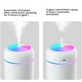 thumbnail image 4 of 2 Pieces Mini Humidifier Bedroom Office Living Room Portable mini mist diffuser light Low Noise Diffuser Atmosphere Light Mist Sprayer, White, 4 of 9