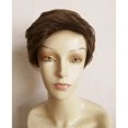 thumbnail image 3 of Peluca llena de color marrón para con estilo, pelucas de de pelo corto para hombres nuevos Baoblaze Peluca sintética a prueba de calor, 3 of 8