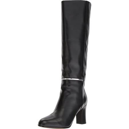 

VIA SPIGA Women s Shaw Tall Knee High Boot Black Leather 9.5 M US