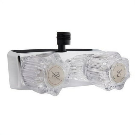 RV / Mobile Home Shower Faucet with Top Threaded Diverter - Chrome