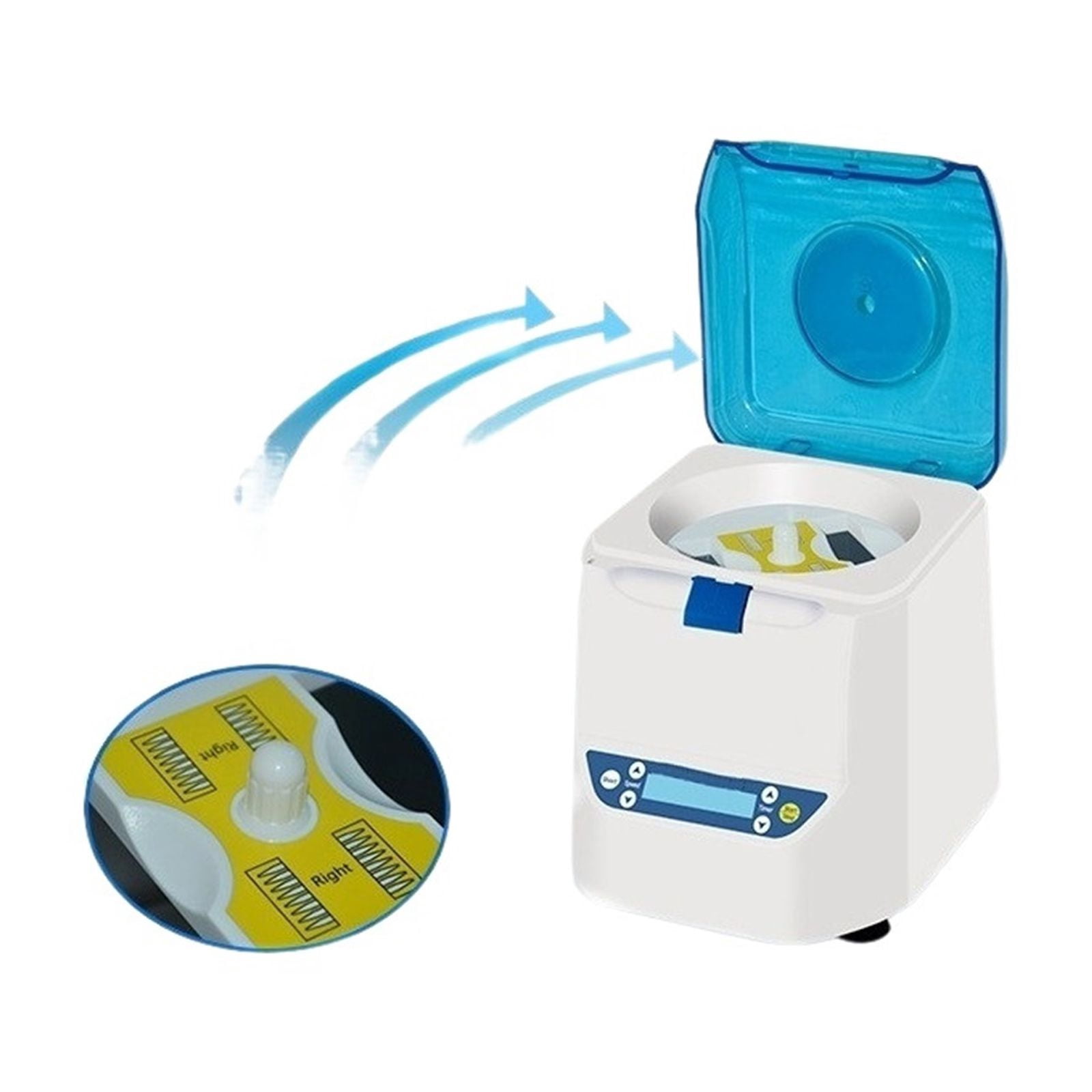 Mini PCR Plate Spinner Microplates Centrifuge 2800rpm Laboratory Centrifuge For 96-well 384 Well Plates RCF 550xg
--------
,Strong Power