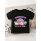 thumbnail image 1 of Girls' Short Sleeve T-Shirt - Playful Geometric Print with apples, Pencils & Stars - Soft Stretchy Fabric, Round Neck Casual Top - Machine Washable, everyday Kids Clothing | Comfortable Pullover, 1 of 6