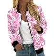 thumbnail image 1 of Cardigan pour Femmes Veste Imprimée Cardigan Veste à Fermeture Éclair Veste Décontractée à Manches Longues Vestes pour Femmes, Longs Cardigans pour Femmes, Cardigans pour Femmes, 1 of 5