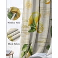thumbnail image 3 of Yellow Lemons Blackout Curtains for Bedroom Living Room Darkening Curtains 90 Inch Summer Botanical Fruit Leaves Country Black Out Window Curtain Privacy Window Treatment Grommet Drapes 52"x90"x2, 3 of 9